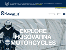 Tablet Screenshot of husqvarna-motorcycles.com